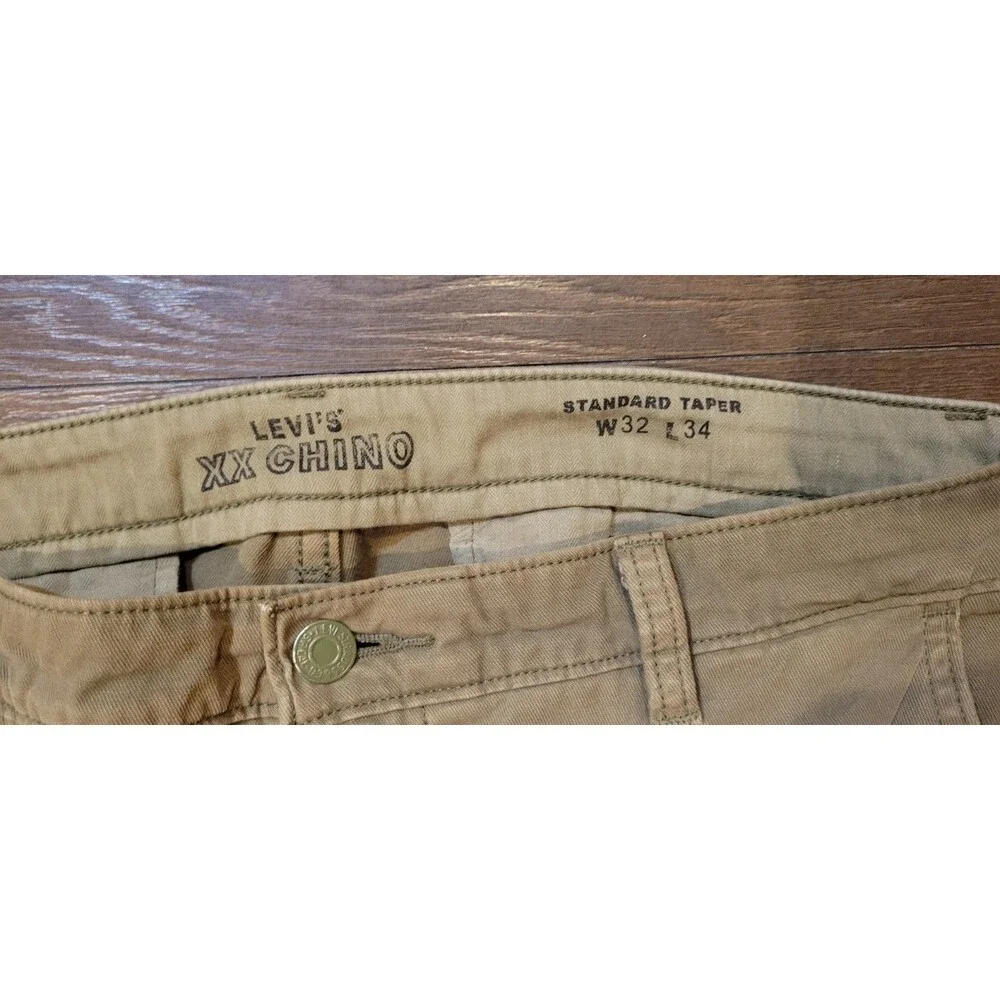 Levi's XX Chino Men's Pants Standard Taper 32 x 34 Green Khaki
